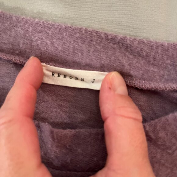 Reborn J Purple Sweatshirt Size S - Picture 2 of 6
